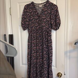 Knox Rose Black Floral Midi Dress